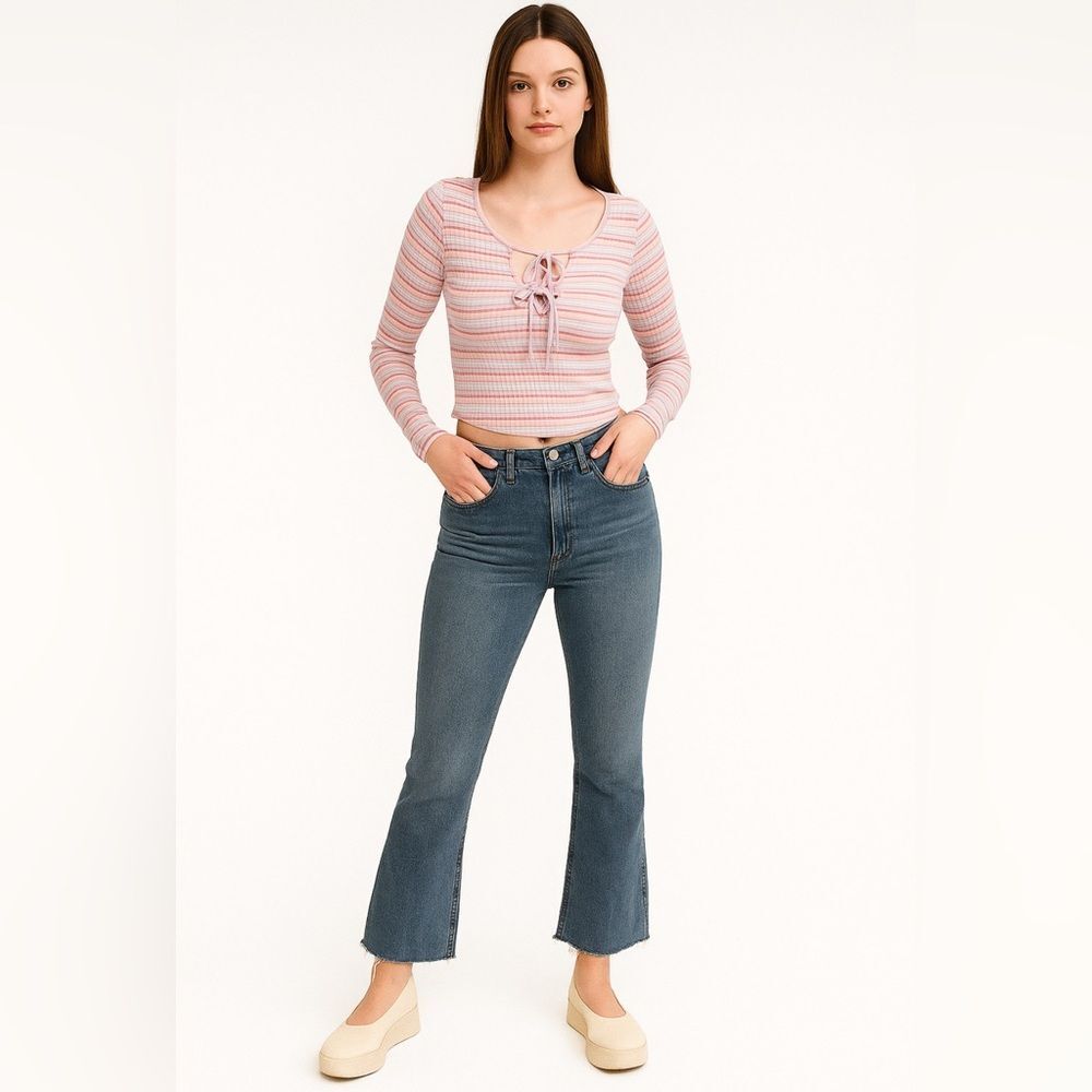 Citizens Of Humanity Isola Cropped Boot-Cut Jeans Size 30